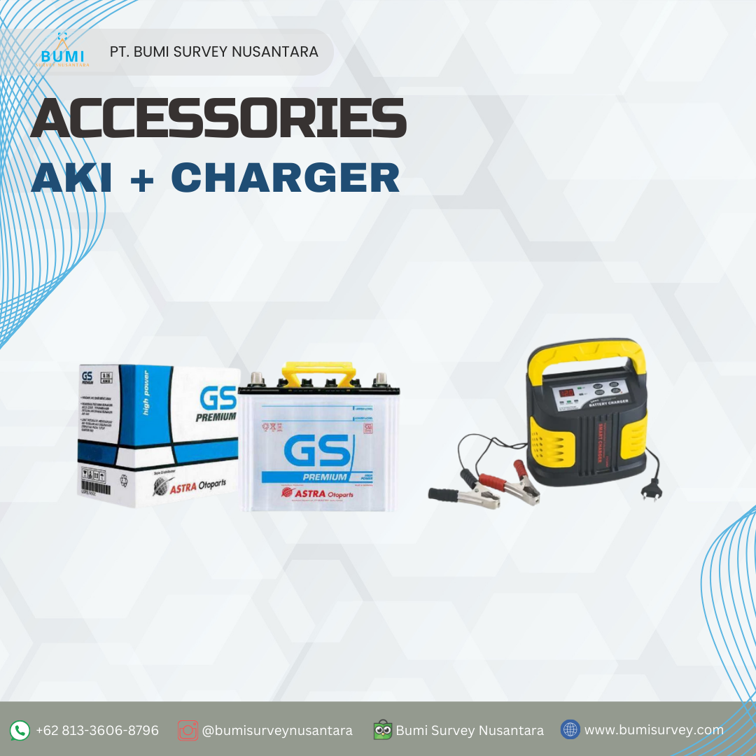Sewa AKI+CHARGER - bumi survey nusantara - alat survei dan pemetaan