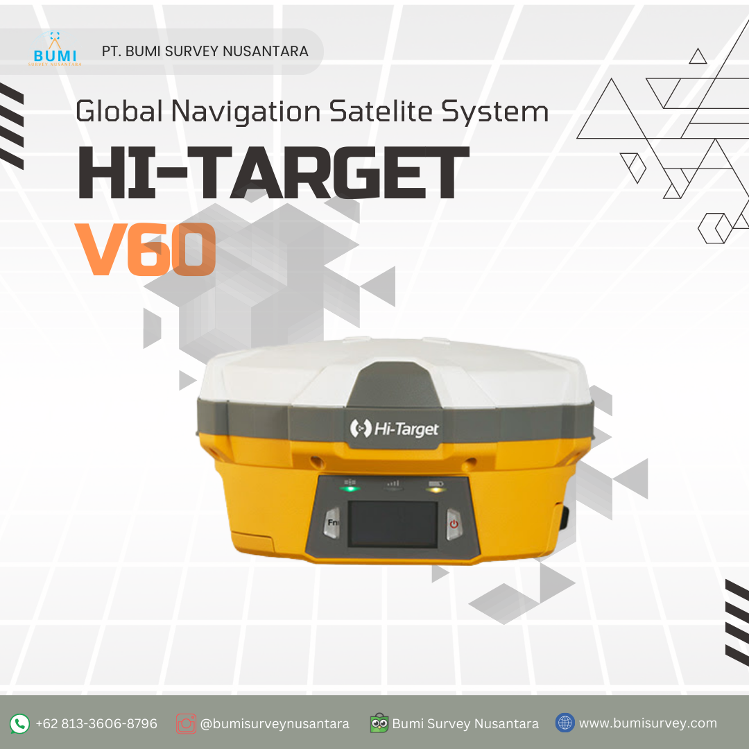GNSS HITARGET V60 - bumi survey nusantara - jual dan sewa alat survei dan pemetaan