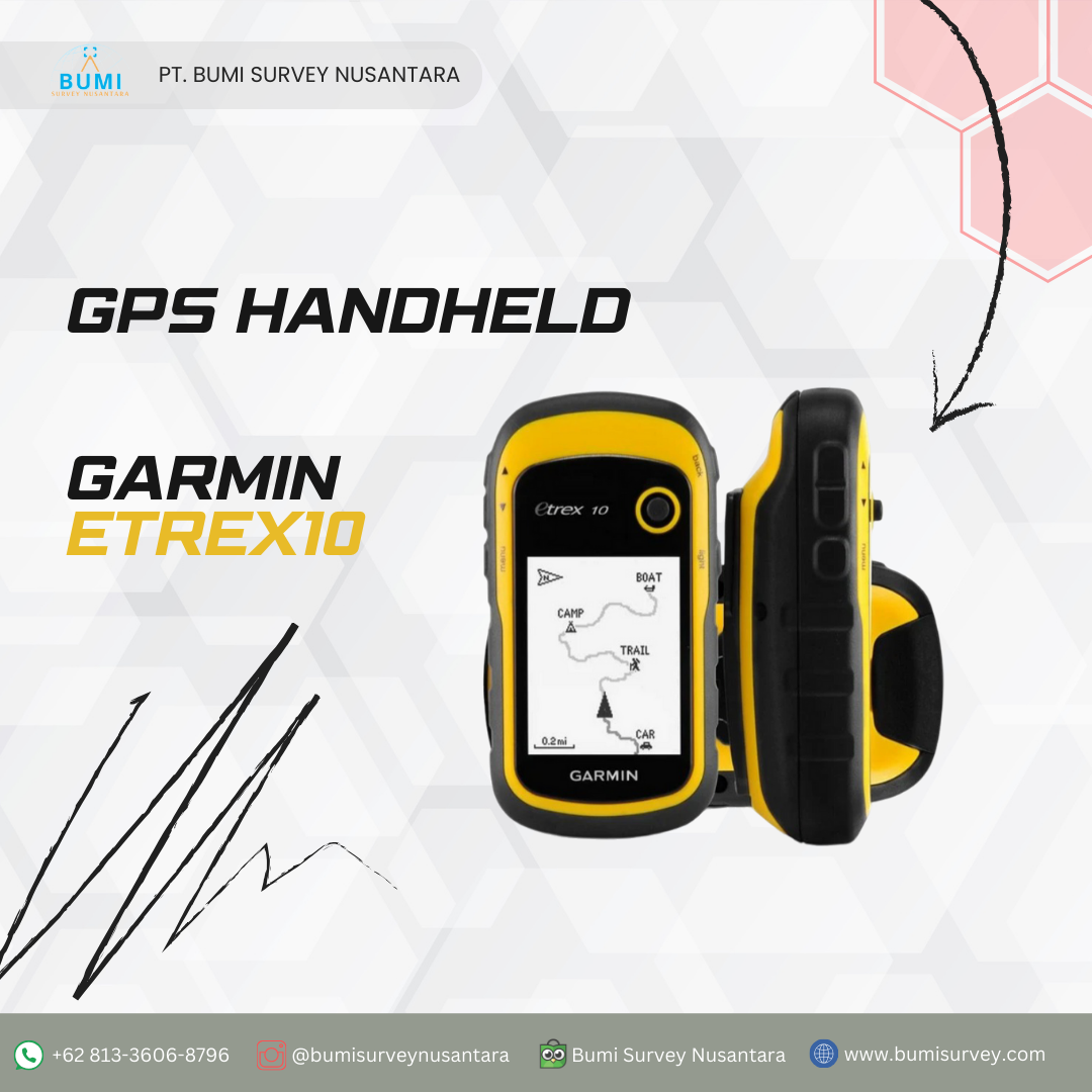 GPSHH ETREX10 - bumi survey nusantara - sewa alat survei dan pemetaan