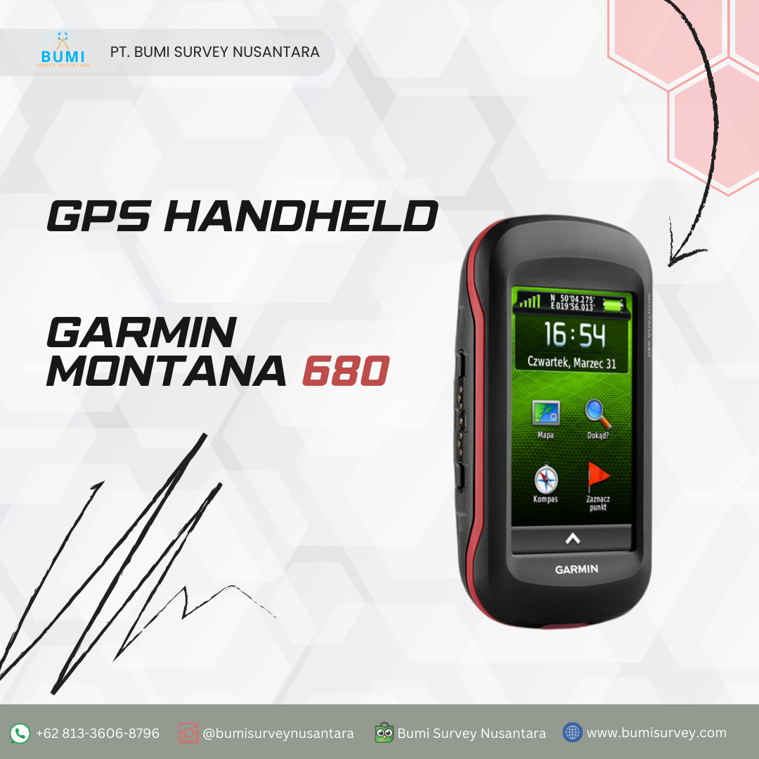 GPSHH MONTANA 680 - sewa alat survei dan pemetaan - bumi survey nusantara