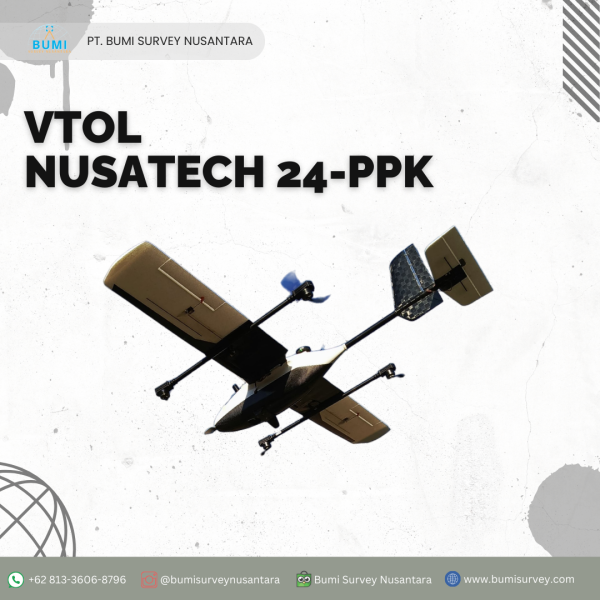 Sewa NUSATECH 24 VTOL Drone - sewa alat survei dan pemetaan