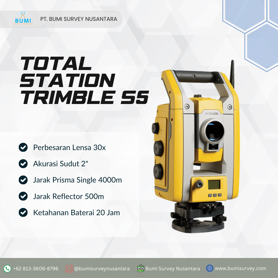 Jual TOTAL STATION TRIMBLE S5 - Bumi Survey