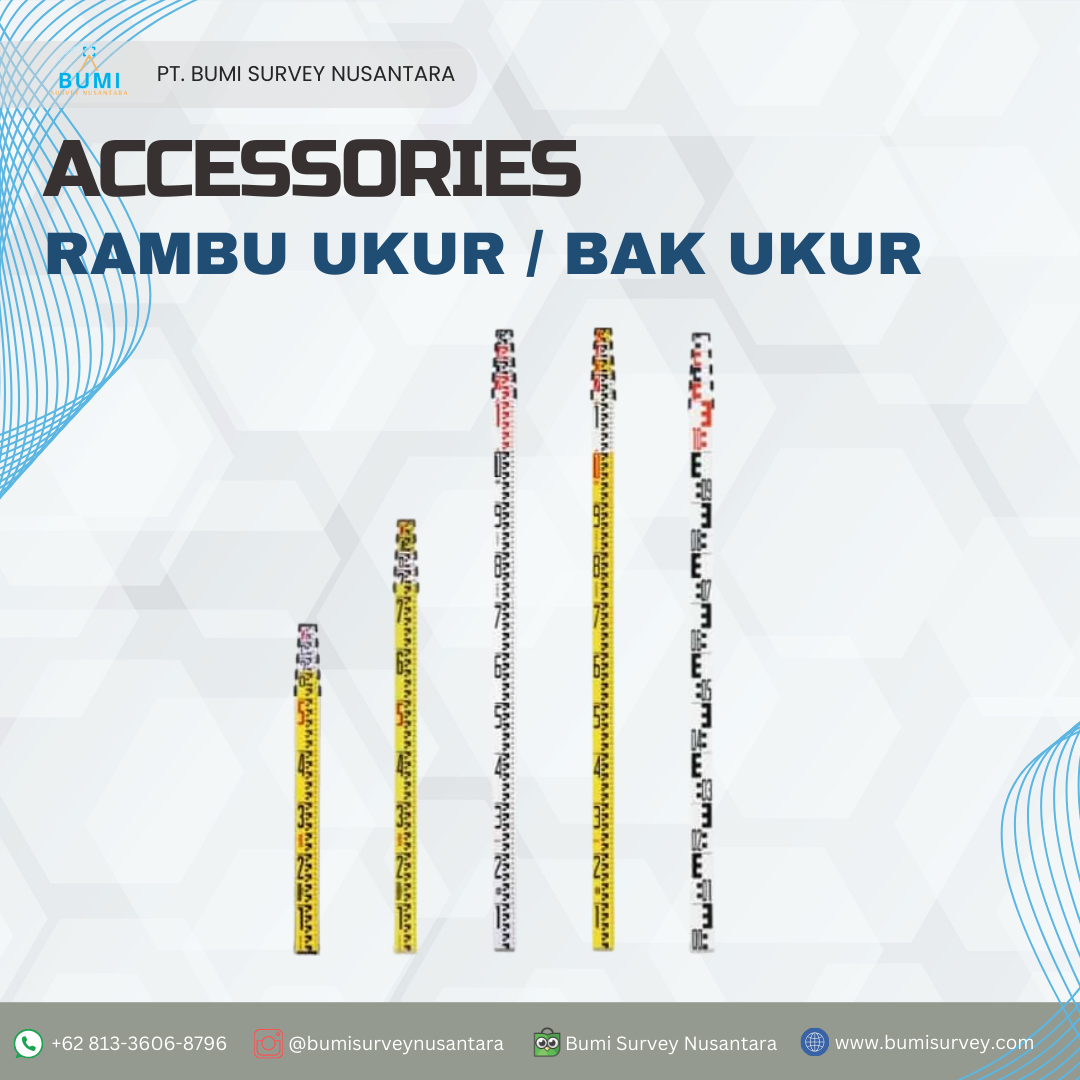 rambu ukur/bak ukur - bumi survey - sewa alat survei dan pemetaan